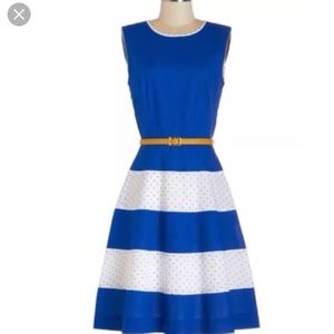 Bea & Dot blue and white dotted dress